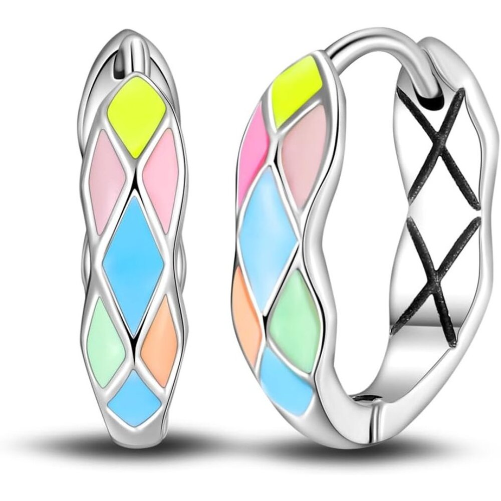 Women Lattice Drop Earrings Various Hypoallergenic Star moon Sterling Silver